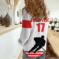 Custom Switzerland Ice Hockey Women Casual Shirt Come on La Nati