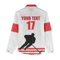 Custom Switzerland Ice Hockey Women Casual Shirt Come on La Nati