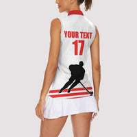 Custom Switzerland Ice Hockey Women Sleeveless Polo Shirt Come on La Nati