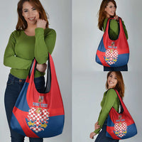 Personalized Coat of Arms of Moravia Grocery Bag Gold-crowned White Red Checkered Eagle