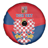 Personalized Coat of Arms of Moravia Spare Tire Cover Gold-crowned White Red Checkered Eagle LT17 - Wonder Print Shop
