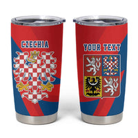 Personalized Coat of arms of Moravia Tumbler Cup Gold-crowned White Red Checkered Eagle LT17 - Wonder Print Shop