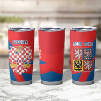 Personalized Coat of arms of Moravia Tumbler Cup Gold-crowned White Red Checkered Eagle LT17 - Wonder Print Shop