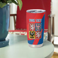 Personalized Coat of arms of Moravia Tumbler Cup Gold-crowned White Red Checkered Eagle LT17 - Wonder Print Shop