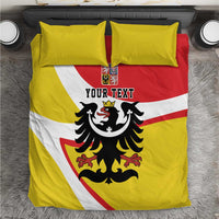 Personalized Coat of Arms of Silesia Bedding Set Black Eagle with Silver Crescent