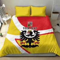 Personalized Coat of Arms of Silesia Bedding Set Black Eagle with Silver Crescent