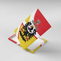 Personalized Coat of Arms of Silesia Canvas Wall Art Black Eagle with Silver Crescent