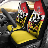 Personalized Coat of Arms of Silesia Car Seat Cover Black Eagle with Silver Crescent