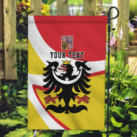 Personalized Coat of Arms of Silesia Garden Flag Black Eagle with Silver Crescent