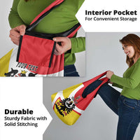 Personalized Coat of Arms of Silesia Grocery Bag Black Eagle with Silver Crescent