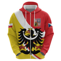 Personalized Coat of Arms of Silesia Hoodie Black Eagle with Silver Crescent