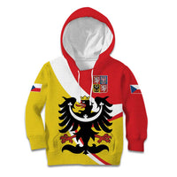 Personalized Coat of Arms of Silesia Kid Hoodie Black Eagle with Silver Crescent