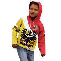Personalized Coat of Arms of Silesia Kid Hoodie Black Eagle with Silver Crescent