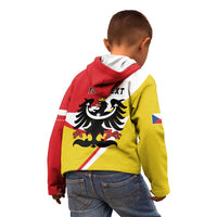 Personalized Coat of Arms of Silesia Kid Hoodie Black Eagle with Silver Crescent