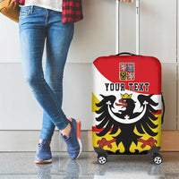 Personalized Coat of Arms of Silesia Luggage Cover Black Eagle with Silver Crescent