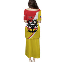 Personalized Coat of Arms of Silesia Puletasi Black Eagle with Silver Crescent LT17 - Wonder Print Shop