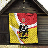 Personalized Coat of Arms of Silesia Quilt Black Eagle with Silver Crescent LT17 - Wonder Print Shop