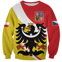 Personalized Coat of Arms of Silesia Sweatshirt Black Eagle with Silver Crescent LT17 - Wonder Print Shop