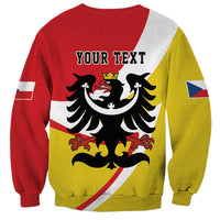 Personalized Coat of Arms of Silesia Sweatshirt Black Eagle with Silver Crescent LT17 - Wonder Print Shop