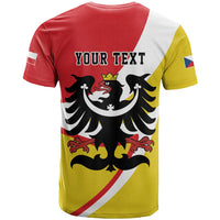 Personalized Coat of Arms of Silesia T Shirt Black Eagle with Silver Crescent LT17 - Wonder Print Shop