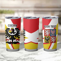 Personalized Coat of arms of Silesia Tumbler Cup Black Eagle with Silver Crescent LT17 - Wonder Print Shop