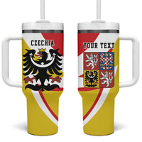 Personalized Coat of arms of Silesia Tumbler With Handle Black Eagle with Silver Crescent LT17 - Wonder Print Shop