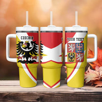 Personalized Coat of arms of Silesia Tumbler With Handle Black Eagle with Silver Crescent LT17 - Wonder Print Shop