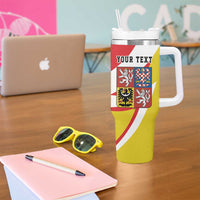 Personalized Coat of arms of Silesia Tumbler With Handle Black Eagle with Silver Crescent LT17 - Wonder Print Shop