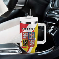 Personalized Coat of arms of Silesia Tumbler With Handle Black Eagle with Silver Crescent LT17 - Wonder Print Shop