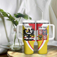 Personalized Coat of arms of Silesia Tumbler With Handle Black Eagle with Silver Crescent LT17 - Wonder Print Shop