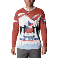 Czech Republic Independence day Button Sweatshirt Den Vzniku Samostatneho Ceskoslovenskeho Statu