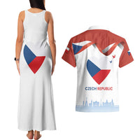 Czech Republic Independence day Couples Matching Tank Maxi Dress and Hawaiian Shirt Den Vzniku Samostatneho Ceskoslovenskeho Statu