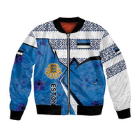 Estonia Coat of arms Personalized Bomber Jacket Eesti riigivapp