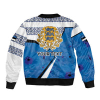 Estonia Coat of arms Personalized Bomber Jacket Eesti riigivapp