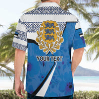 Estonia Coat of arms Personalized Hawaiian Shirt Eesti riigivapp