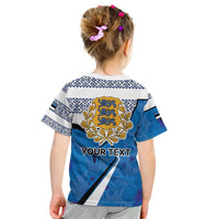 Estonia Coat of arms Personalized Kid T Shirt Eesti riigivapp