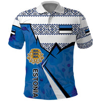 Estonia Coat of arms Personalized Polo Shirt Eesti riigivapp
