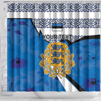 Estonia Coat of arms Personalized Shower Curtain Eesti riigivapp