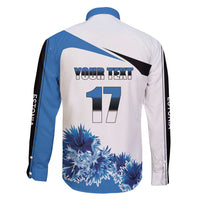 Estonia Grey Wolf and Cornflower Family Matching Puletasi and Hawaiian Shirt Estonia Flag