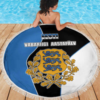 Estonia Independence day Beach Blanket Eesti Vabariigi Aastapaev