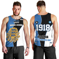 Estonia Independence day Men Tank Top Eesti Vabariigi Aastapaev