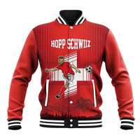 Custom Switzerland Football Baseball Jacket Hopp Schwiiz!