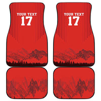 Custom Switzerland Football Car Mats Hopp Schwiiz!
