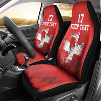 Custom Switzerland Football Car Seat Cover Hopp Schwiiz!