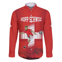 Custom Switzerland Football Family Matching Tank Maxi Dress and Hawaiian Shirt Hopp Schwiiz!