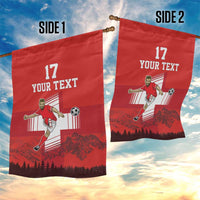 Custom Switzerland Football Garden Flag Hopp Schwiiz!
