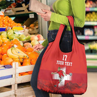 Custom Switzerland Football Grocery Bag Hopp Schwiiz!