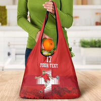 Custom Switzerland Football Grocery Bag Hopp Schwiiz!