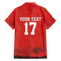 Custom Switzerland Football Hawaiian Shirt Hopp Schwiiz!