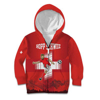 Custom Switzerland Football Kid Hoodie Hopp Schwiiz!
